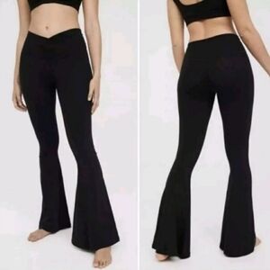 Aerie Offline High Waisted Super Flare Legging/Pants, Size Small Long
